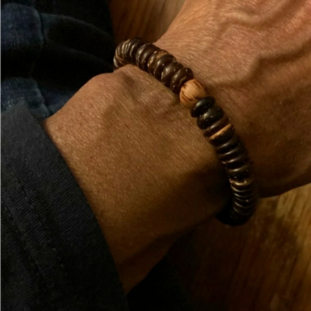 Men’s Brown Coco Chip Bracelet - Picture 3 of 3